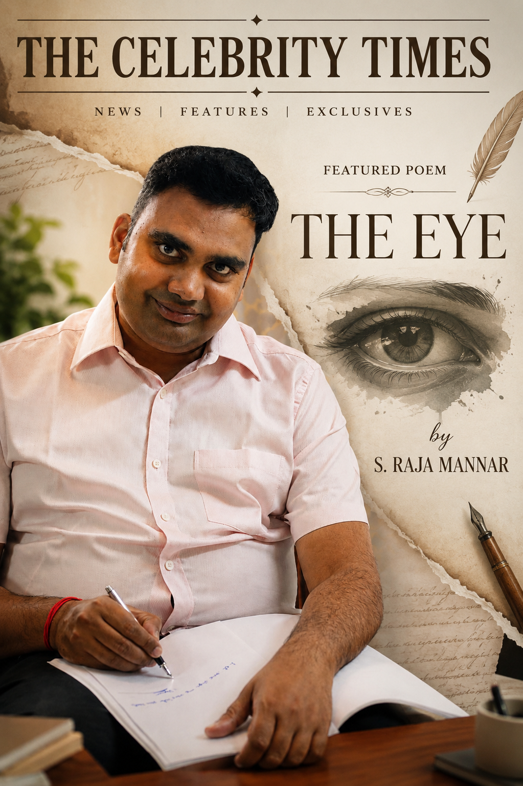The Eye, a poem by Raja Mannar, featured through Ink and Ideas Publication House